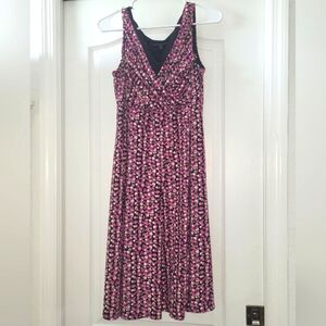 Jones Wear Purple and Black Sleeveless Sundress